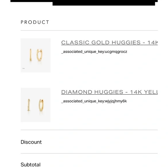 Ring Concierge Diamond Huggies 14K Yellow Gold- Pair - Picture 6 of 6